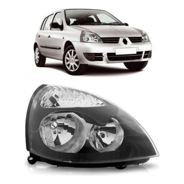 Farol Clio 2003 2004 2005 2006 2007 2008 A 2012 Preto