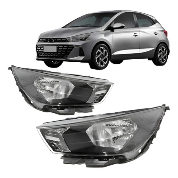Par Farol Para Hyundai Hb20 2023 2024 Sem Led