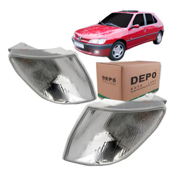 Par Pisca Peugeot 306 Lanterna Dianteira Depo