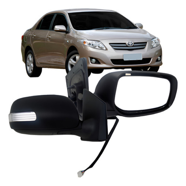 Retrovisor Corolla 2008 09 2010 11 2012 Retratil C/pisca Ld Direito