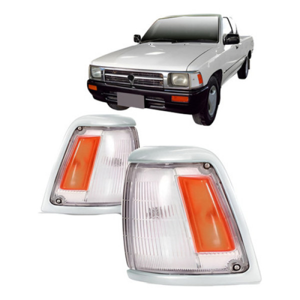 Par Pisca Seta Hilux Srv 93 A 2001 Cristal/ambar Aro Cromado Laranja