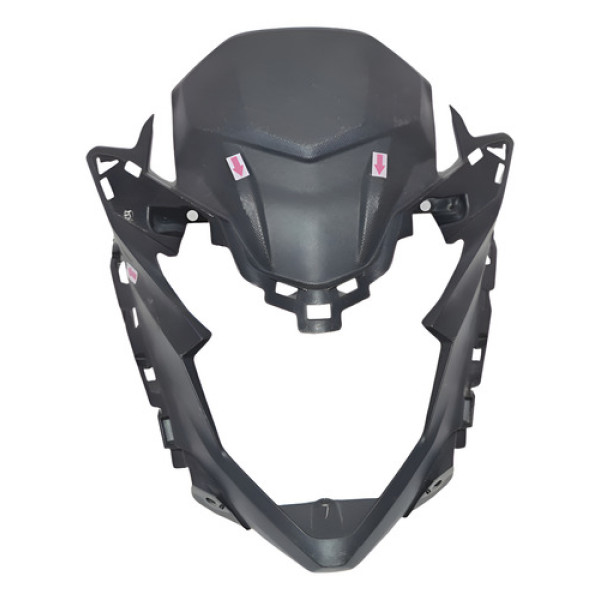 Carenagem Mascara Farol Honda Cb 500x 18/24 Detalhes 54247 Preto