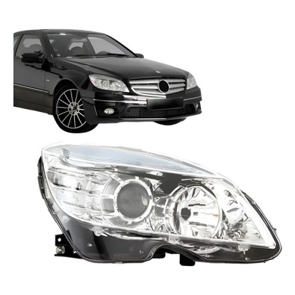 Farol Mercedes C180 C200 Clc 2007 08 2009 2010 2011 Tyc Direito/passageiro