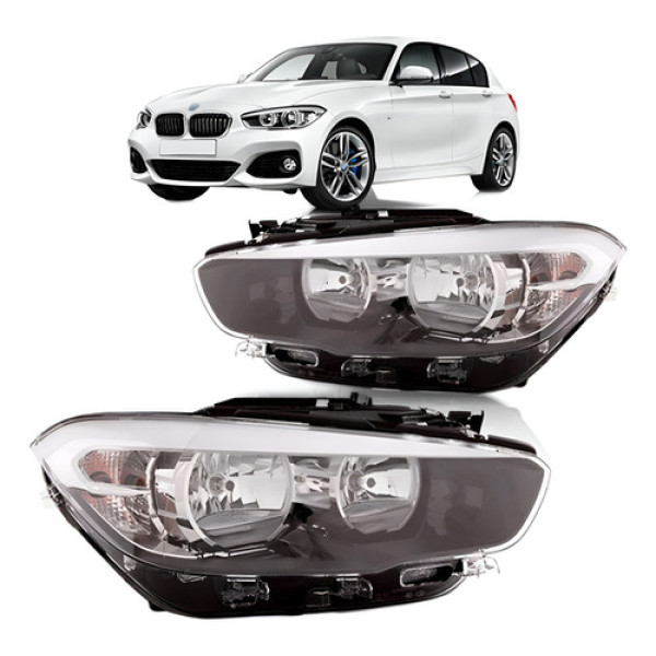 Par Farol Para Bmw Serie 1 2016 2017 2018 Eletrico Com Led