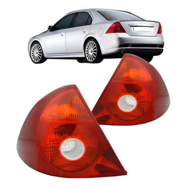 Par Lanterna Traseira Para Ford Mondeo 2002 2003 Tricolor Ambos Lados Vermelho