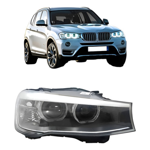 Farol Bmw X3 2013 2014 2015 2016 Eletrico C/led Drl