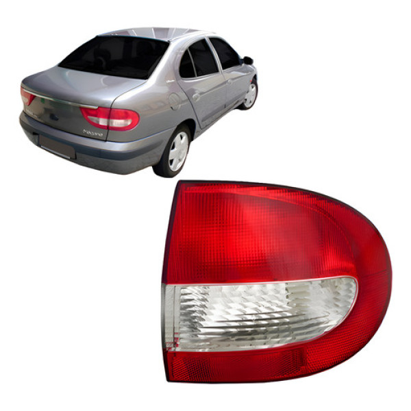 Lanterna Para Megane 2000 A 2005 Traseira Sedan Lado Direito