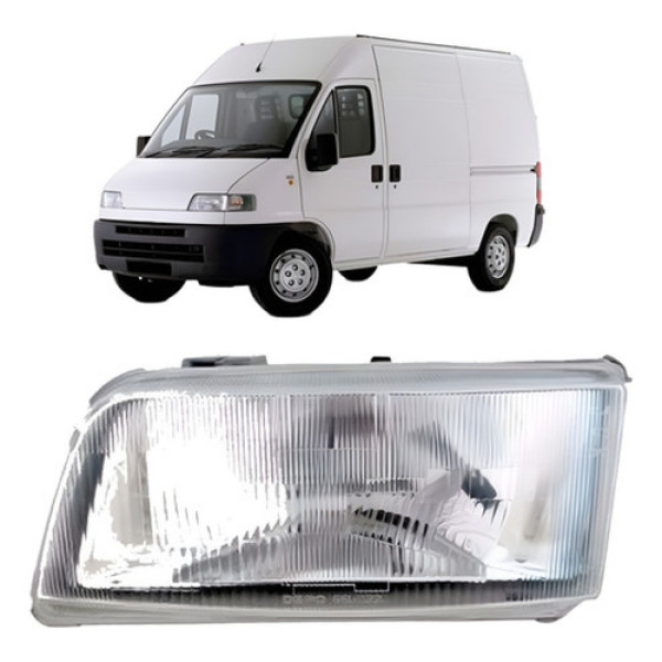 Farol Ducato 1995 A 2002 Manual Cromado