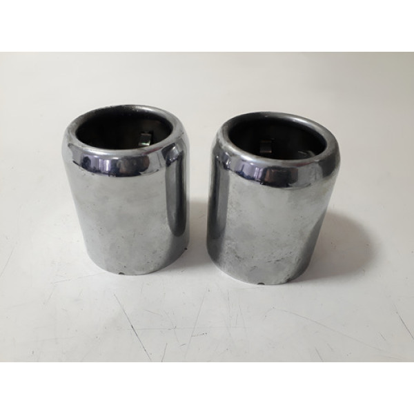 Par Acabamento Ponteira Bmw 8 654 203-03 Orig 57104 Prateado