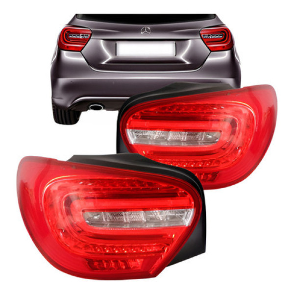 Par Lanterna Traseira Mercedes A200 2013 2014 2015 Com Led