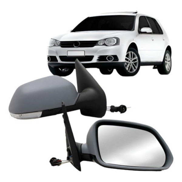 Par Retrovisor Golf C/controle Com Pisca 2008 A 2013