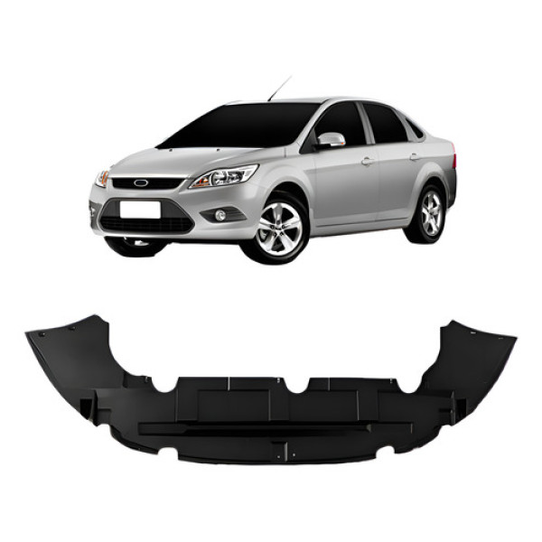 Defletor Inferior Parachoque Ford Focus 2009 2010 2011 2012 Preto
