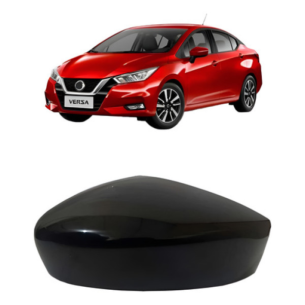 Capa Retrovisor Versa 2020 A 2022 S/ Furo Pisca