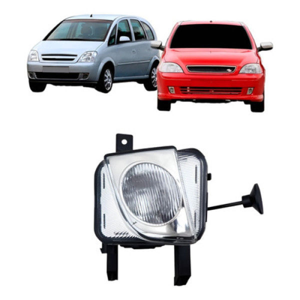 Farol Milha Auxiliar Lente Lisa Corsa 2007 2008 2009 2010