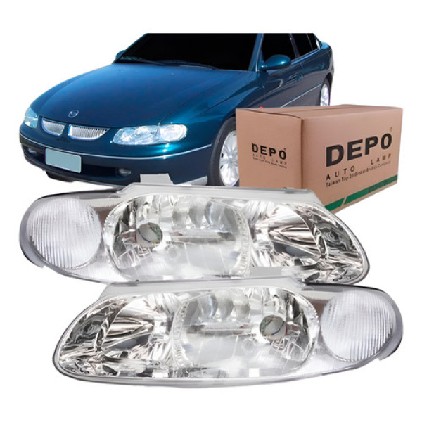 Farol Omega Australiano 1999 2000 Marca Depo Esquerdo/motorista