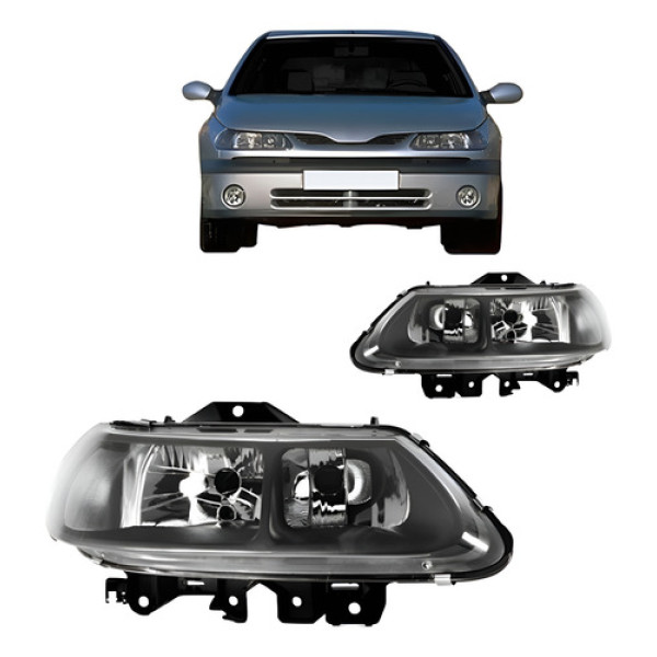 Par Farol Laguna 1999 A 2001 Foco Duplo Ambos Lados