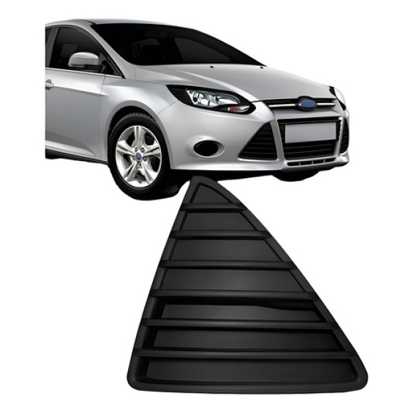 Grade Moldura Parachoque Dianteiro Focus 2014-2015 Preto Esquerdo