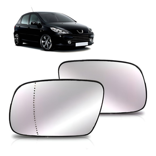 Lente Retrovisor Peugeot 307 2001 A 2012 Asférico
