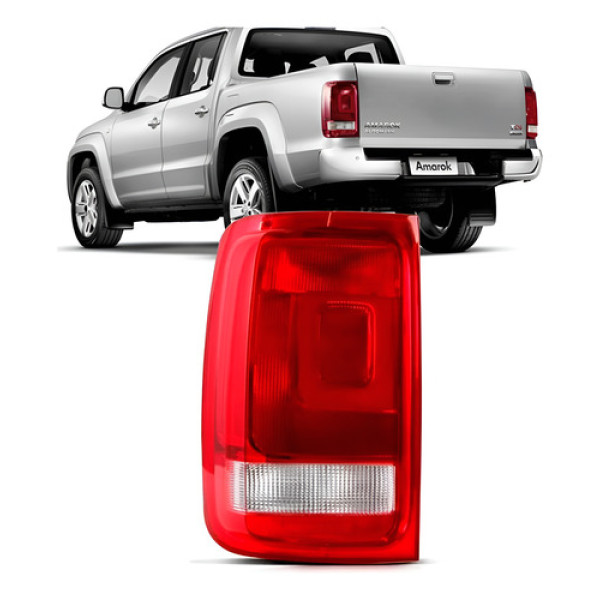 Lanterna Traseira Amarok 2010 A 2014 S/ Luz Neblina Cristal