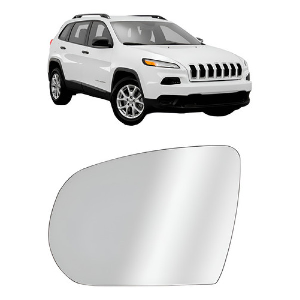 Lente Retrovisor Cherokee 2014 2015 2016 2017 C/ Aquecimento