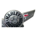 Emblema Tanque Dir Harley Davidson Fat Boy 107 Detalhe 56147 Prateado