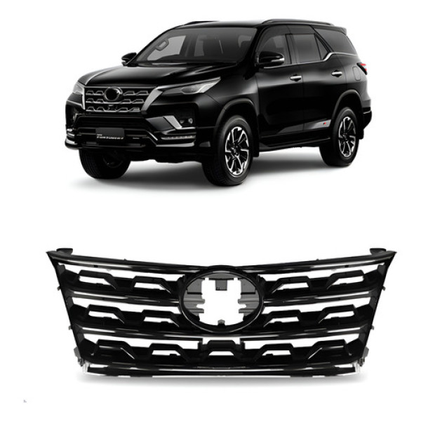 Grade Radiador Hilux Sw4 Srx 2021 Até 2024 Black Piano Black Piano