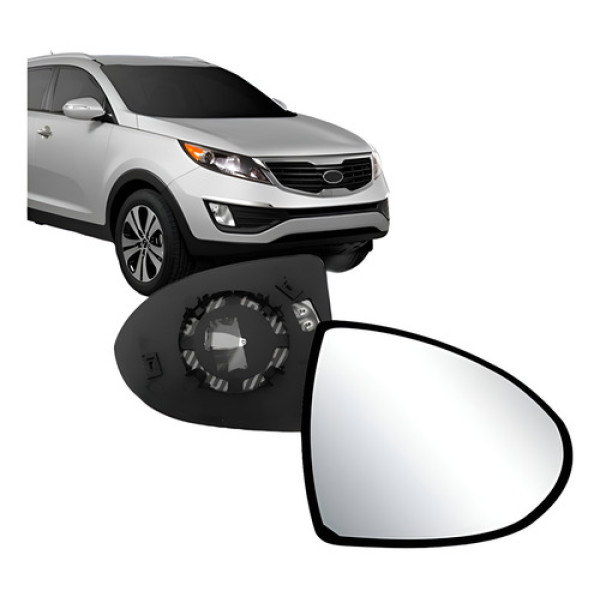 Lente Retrovisor Sportage 2011 A 2016  C/ Aquecimento