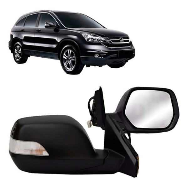 Retrovisor Crv 2007 A 2012 Eletrico Retratil C/ Pisca