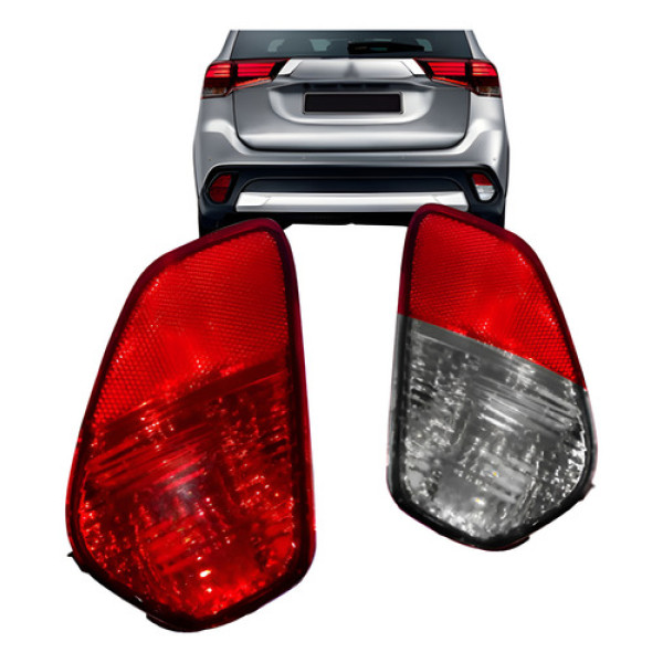 Par Lanterna Parachoque Traseiro Outlander 2016 2017 2018 Ambos Lados