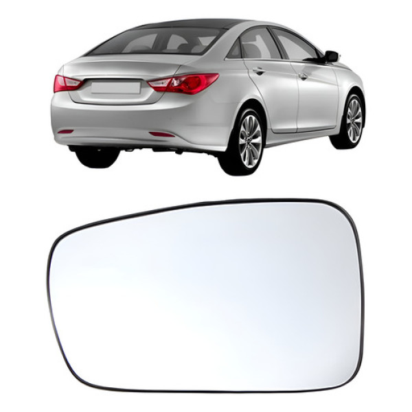 Lente Retrovisor Para Hyundai Sonata 2011 Até 2014