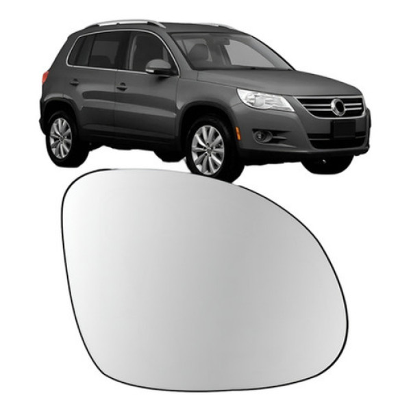 Lente Retrovisor Termica C Base Tiguan 2009 A 2016