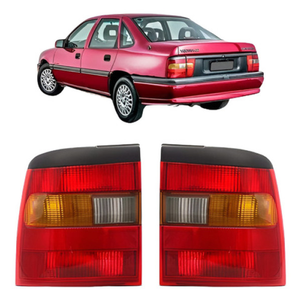 Par Lanterna Traseira Vectra 1994 A 1996 Tricolor C/garantia