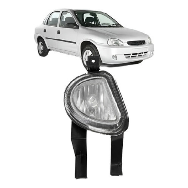 Farol Milha Auxiliar Corsa 2000/2002 Classic 03/09 Meia Lua