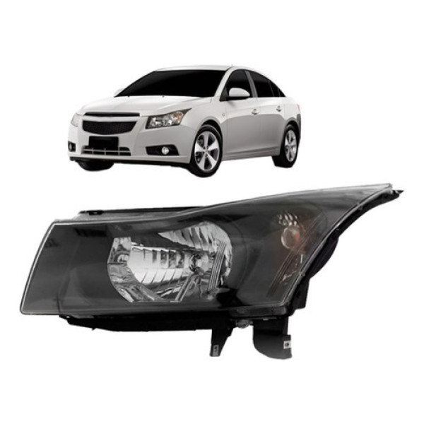 Farol Cruze 2011 2012 2013 2014 2015 Eletrico Mascara Negra
