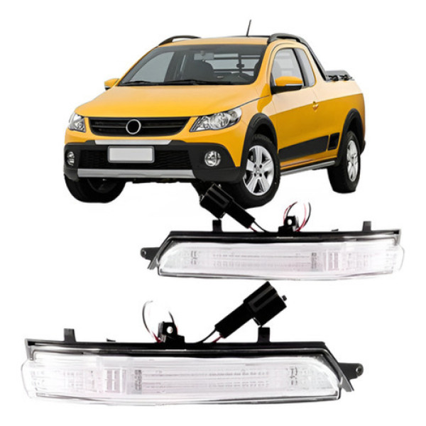 Par Pisca Retrovisor Gol G5 Saveiro Voyage 2009 10 2011 2012