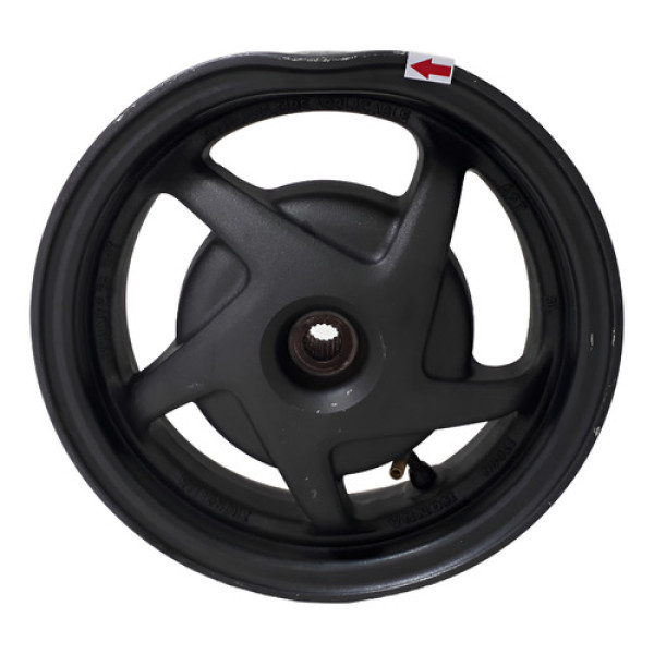 Roda Traseira Honda Elite 125 18/23 Orig Amassada 59435 Cinza-escuro