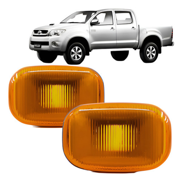 Par Pisca Lateral Paralama Ambar Hilux 2005 A 2015