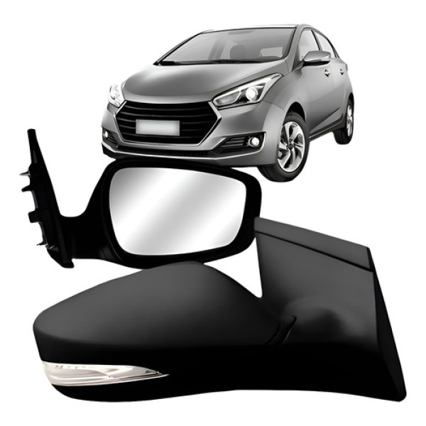 Retrovisor Hb20 2011 A 2015 C/ Pisca Elétrico Direito