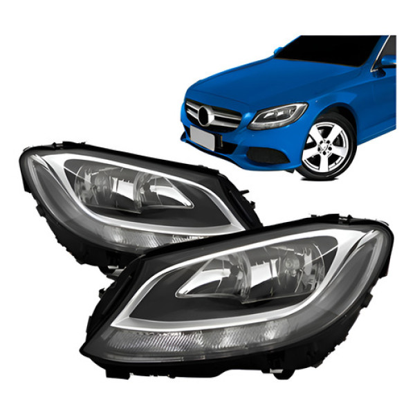 Par Farol C200 2015 2016 2017 Eletrico Com Led Sem Projetor