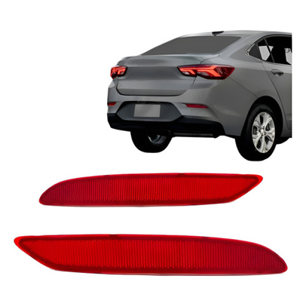 Refletor Parachoque Traseiro Onix Sedan 2020 2021 2022