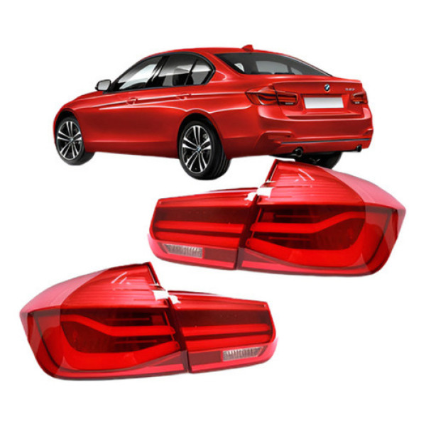 Jogo Lanterna Bmw S3 320 328 2016 A 2018 Led Canto E Tampa
