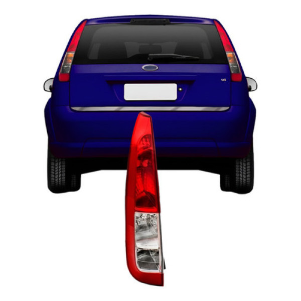 Lanterna Traseira Fiesta Hatch 2008 A 2009 Bicolor