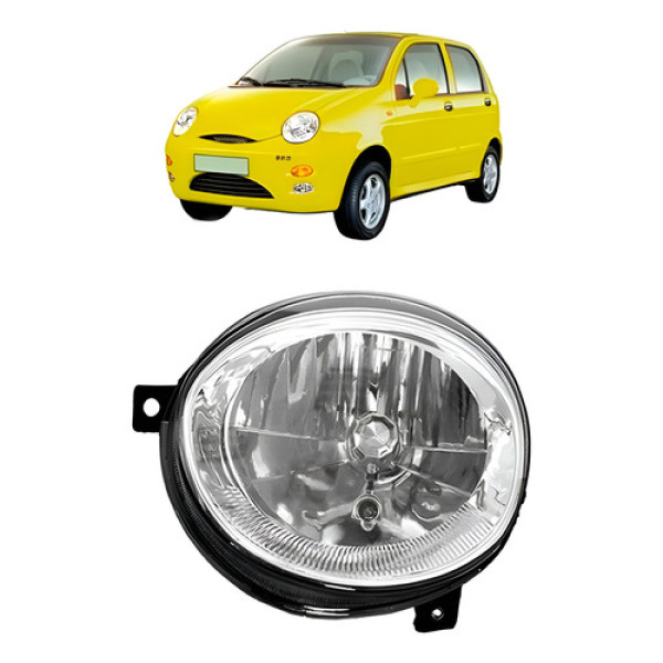 Farol Chery Qq 2011 A 2014 Cromado