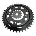 Kit Relação Transmissão Cb250f Twister C/rete Vaz 2016/2020 Preto