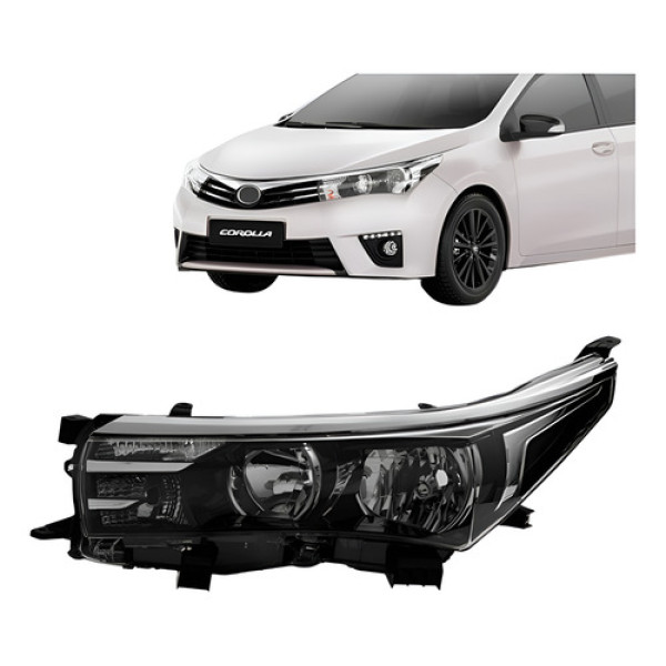 Farol Corolla 2014 15 2016 2017 S/ Projetor Depo Esquerdo Esquerdo/motorista