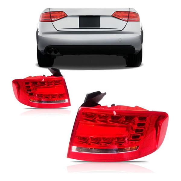 Sinaleira Traseira Audi A4 2009 2010 2011 2012 Com Led