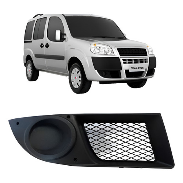 Moldura Milha Doblo 2009 10 11 12 13 14 15 A 2021 Sem Furo