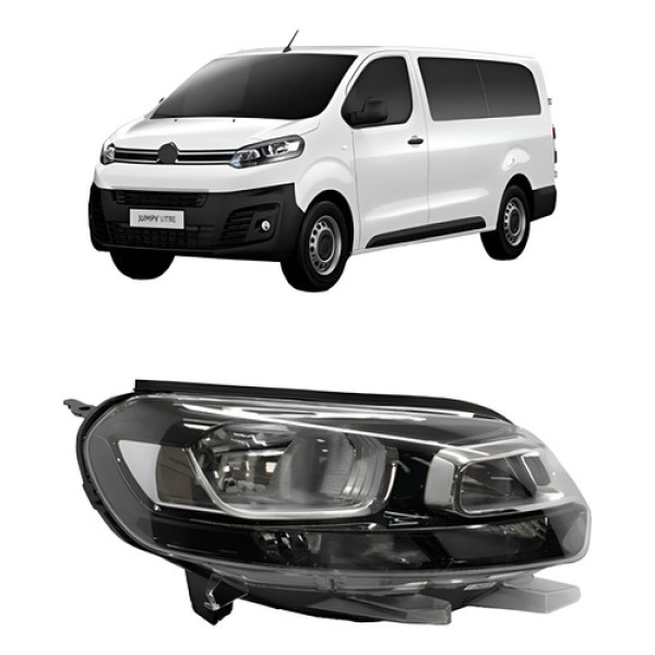Farol Elétrico Jumpy 2018 A 2024 Scudo 2023 A 2024 Com Moto