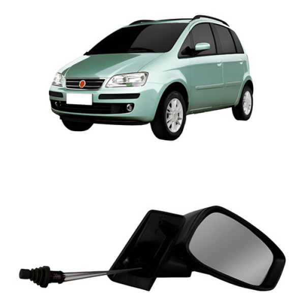 Retrovisor Para Fiat Idea 2005 2006 A 2011 C/ Controle