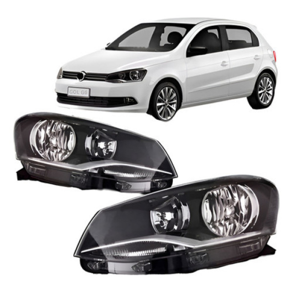 Par Farol Vw Gol G6 2013 2014 2015 2016 Foco Duplo